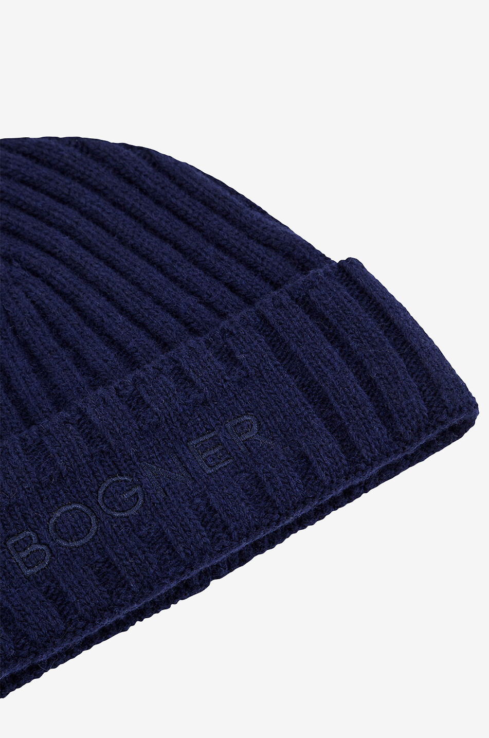 BOGNER Rippstrickmütze mit Logostickerei Conrad Herren DUNKELBLAU 3