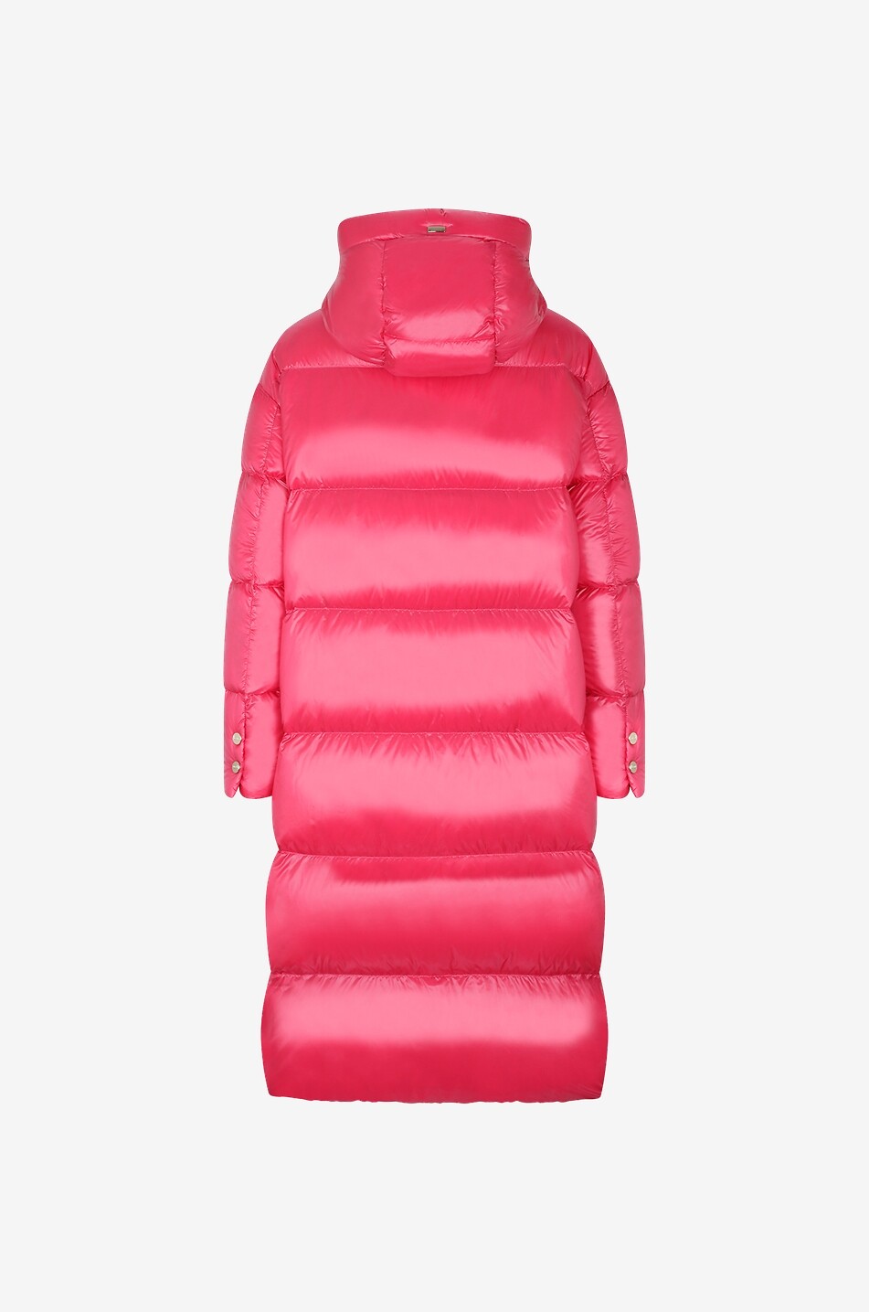 Doudoune mi-longue en tissu technique brillant