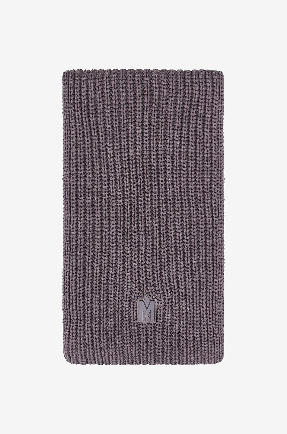 MACKAGE Écharpe en maille côtelée Nell Femme GRIS FONCÉ 1