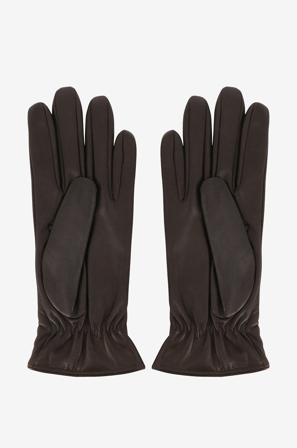 PIERO RESTELLI Leather gloves Women BROWN 2