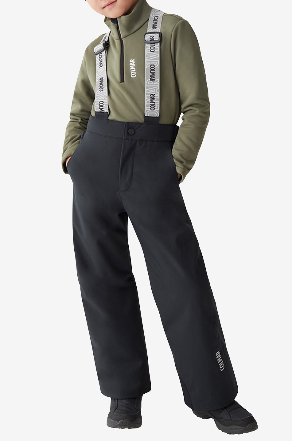 COLMAR Kinder-Skihose mit Trägern Unisex SCHWARZ 1