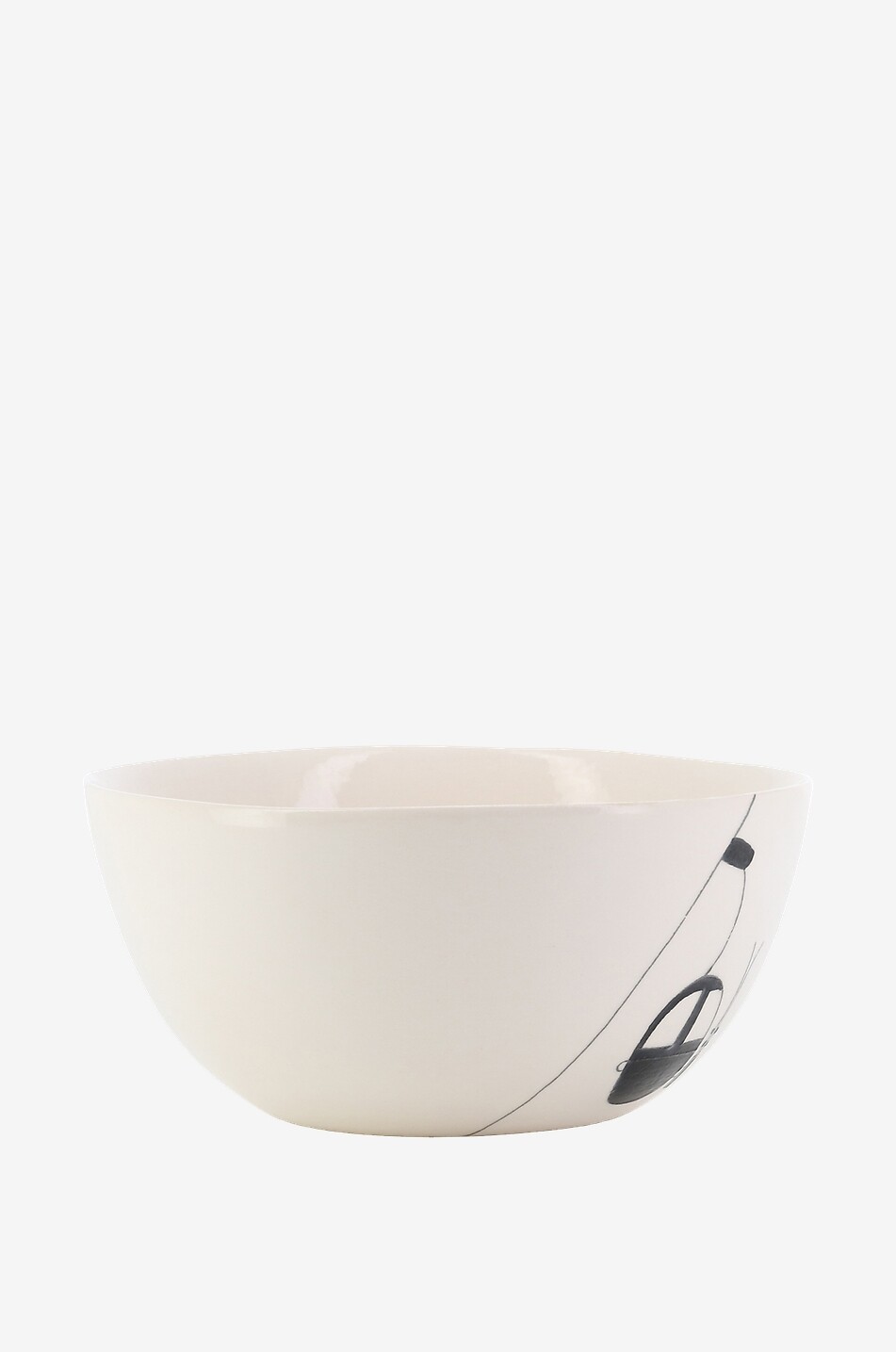 THREE SEVEN PARIS Ski Lift Simple small earthenwear bowl Home BLACK 2