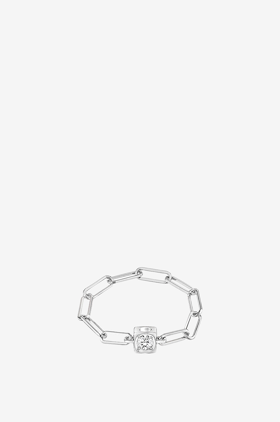 DINH VAN Ketten-Ring aus Weissgold und Diamant Le Cube Damen WEISS 1