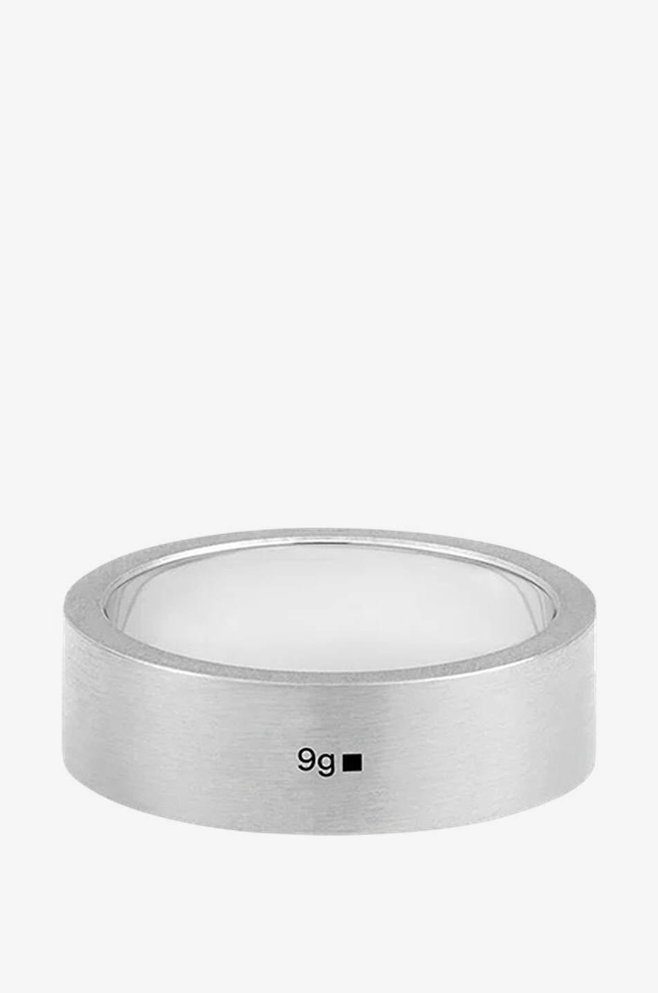 Ring aus gebürstetem Silber Ruban La 9g