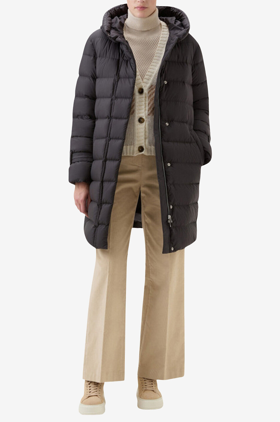 Ellis three quarter length down jacket