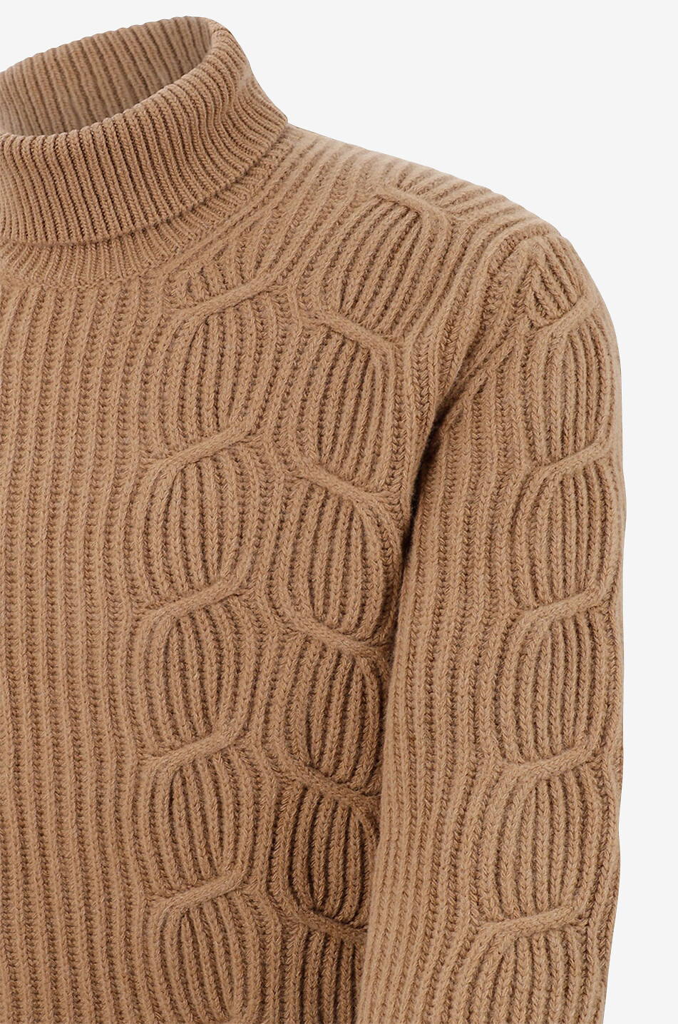 Pullover mit Rollkragen aus Schurwolle