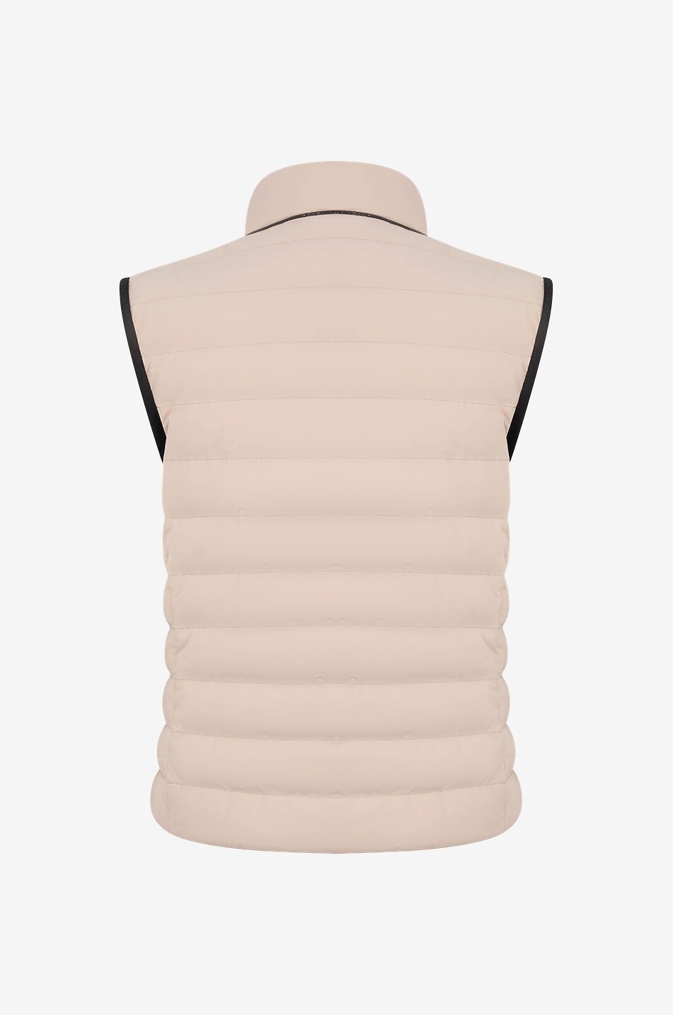 BRUNELLO CUCINELLI Monile coated nylon sleeveless puffer jacket Women BEIGE 2