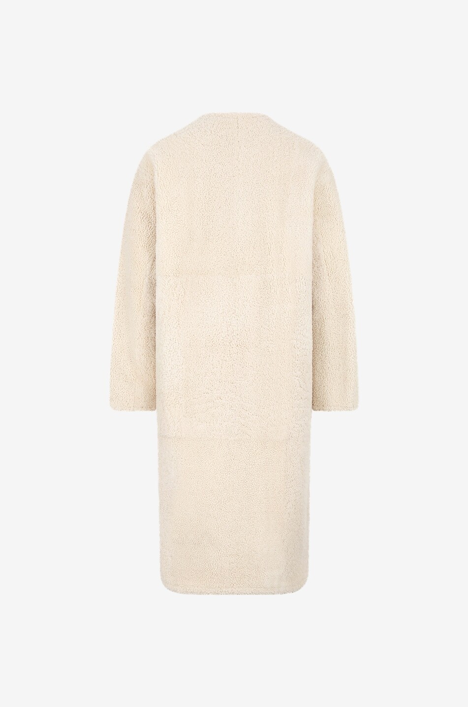 YVES SALOMON Shearling-Mantel mit V-Ausschnitt Merinillo Damen CREMEFARBEN 2