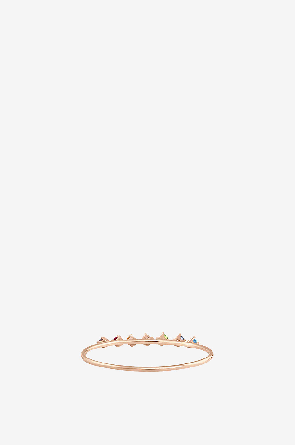 Ring aus Roségold und Edelsteinen Stardust Rainbow