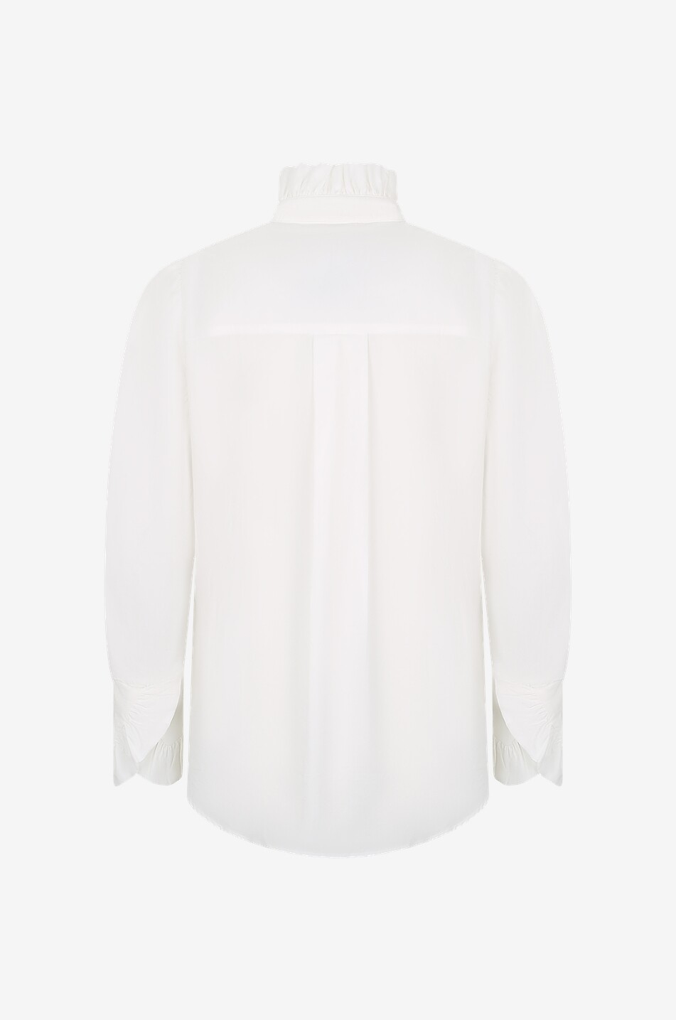 BALZAC PARIS Blouse en coton bio à volants Source Femme BLANC 2