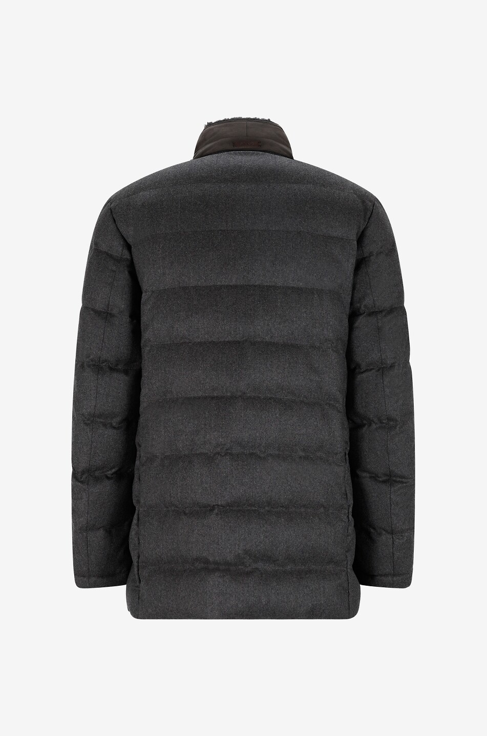 Suede padded jacket