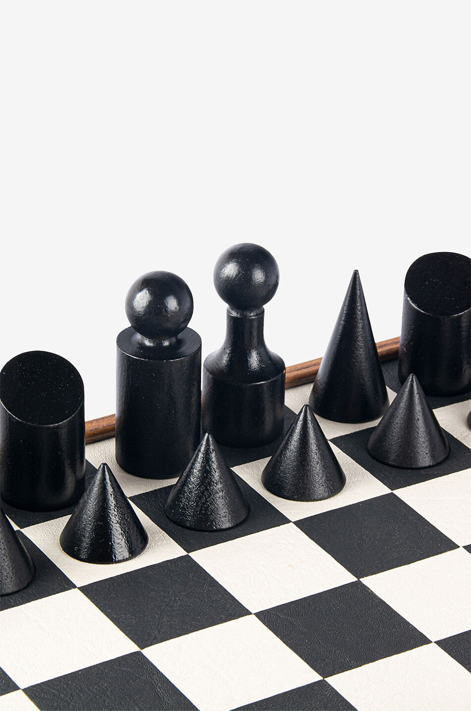 MANOPOULOS Jeu d'échec en bois BAUHAUS STYLE Maison NOIR 4