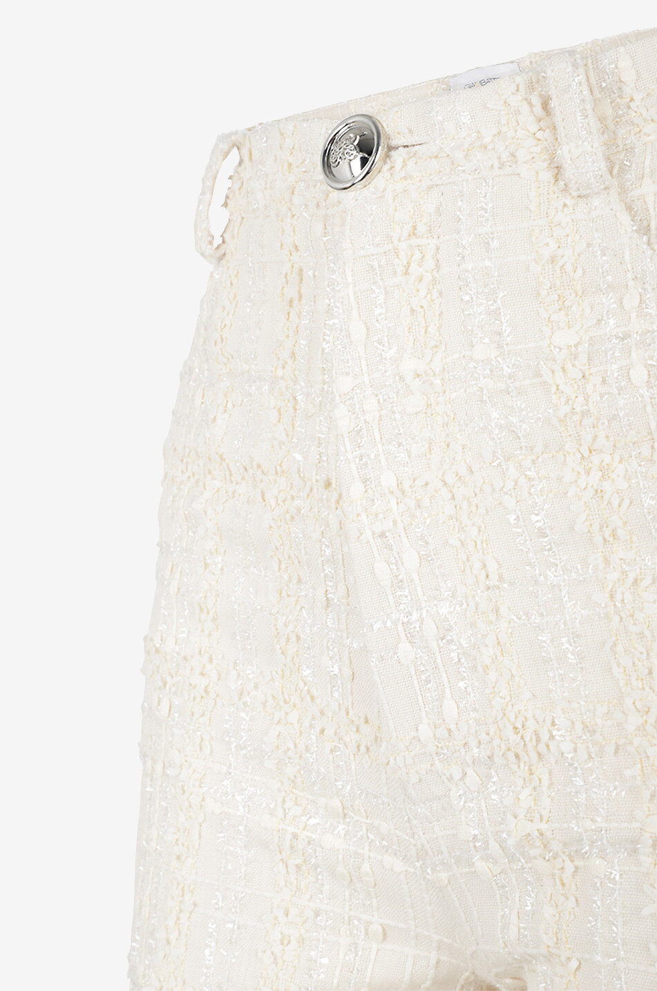 Ausgestellte Hose aus glitzerndem Tweed