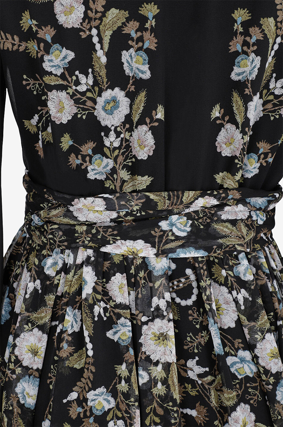 GIAMBATTISTA VALLI Robe longue en mousseline de soie imprimée fleurs Femme MULTICOLORE 3