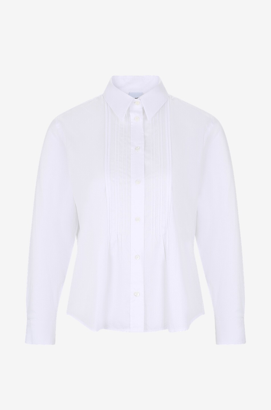 ASPESI Cotton brillantine shirt with pintucks Women WHITE 1