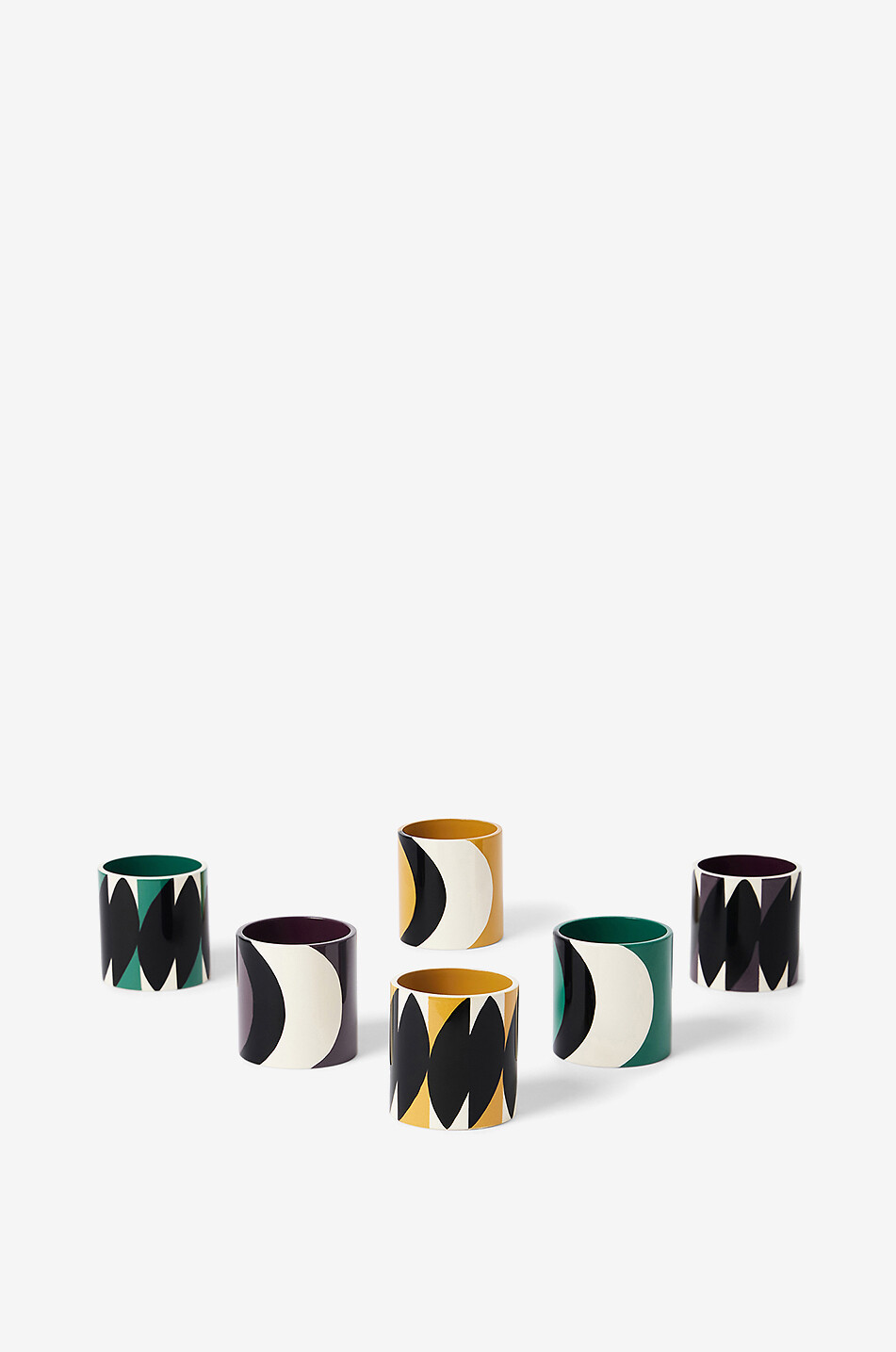 MAISON SARAH LAVOINE Lot de 6 ronds de serviette Tschin Maison MULTICOLORE 1