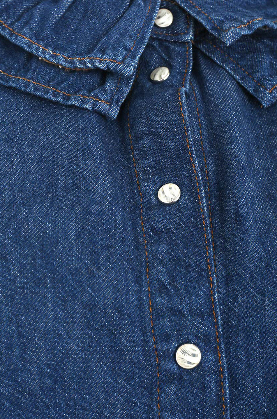 BALZAC PARIS Mini robe en denim bio Belkis Femme BLEU FONCE 3