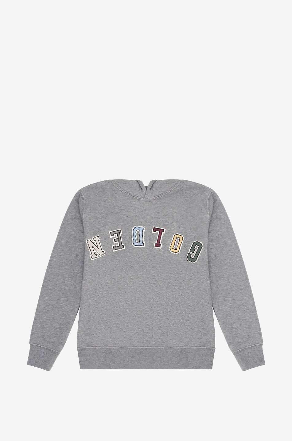 GOLDEN GOOSE NEDLOG boy's hooded sweatshirt Boy GREY 1