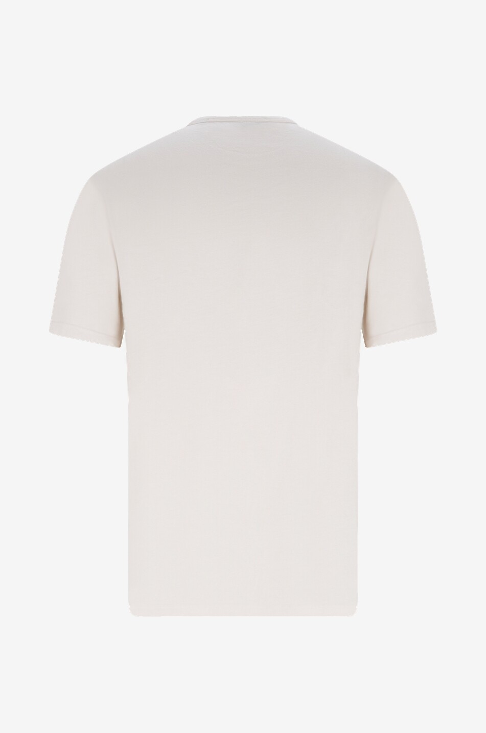 VINCE Garment Dye cotton short-sleeved T-shirt Men EGGSHELL 2