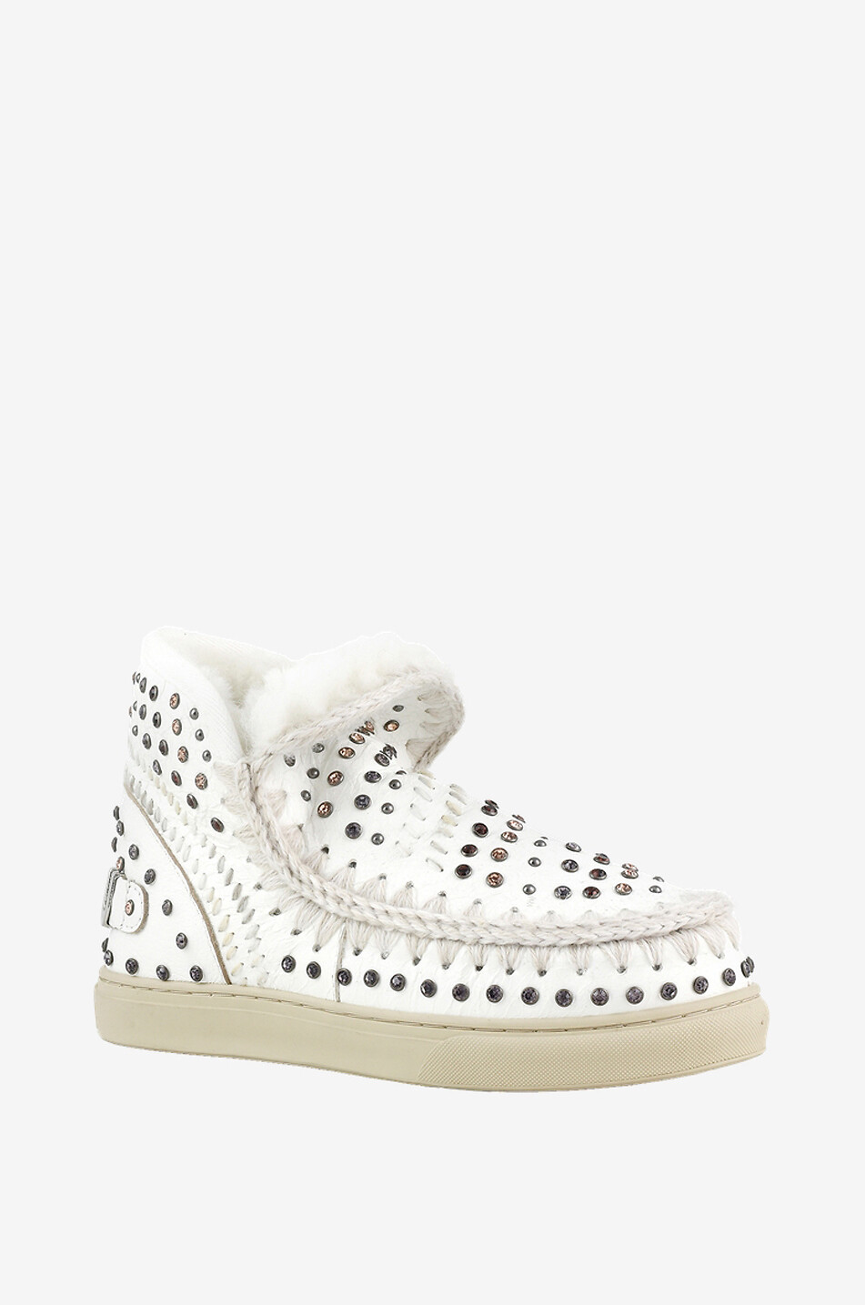 Warme Stiefeletten mit Kristallen und Nieten Eskimo Sneaker