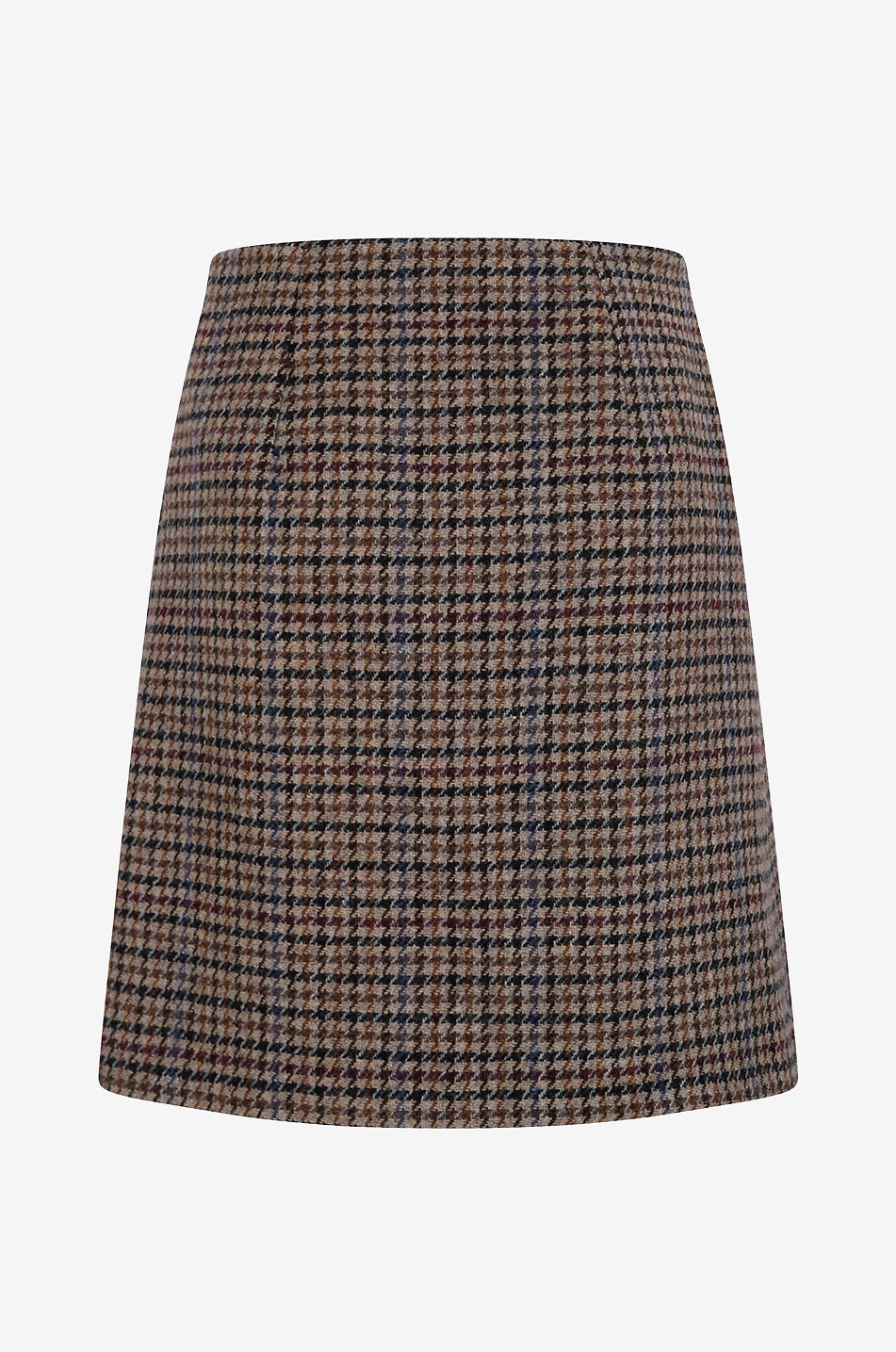 Santina A-line houndstooth check miniskirt