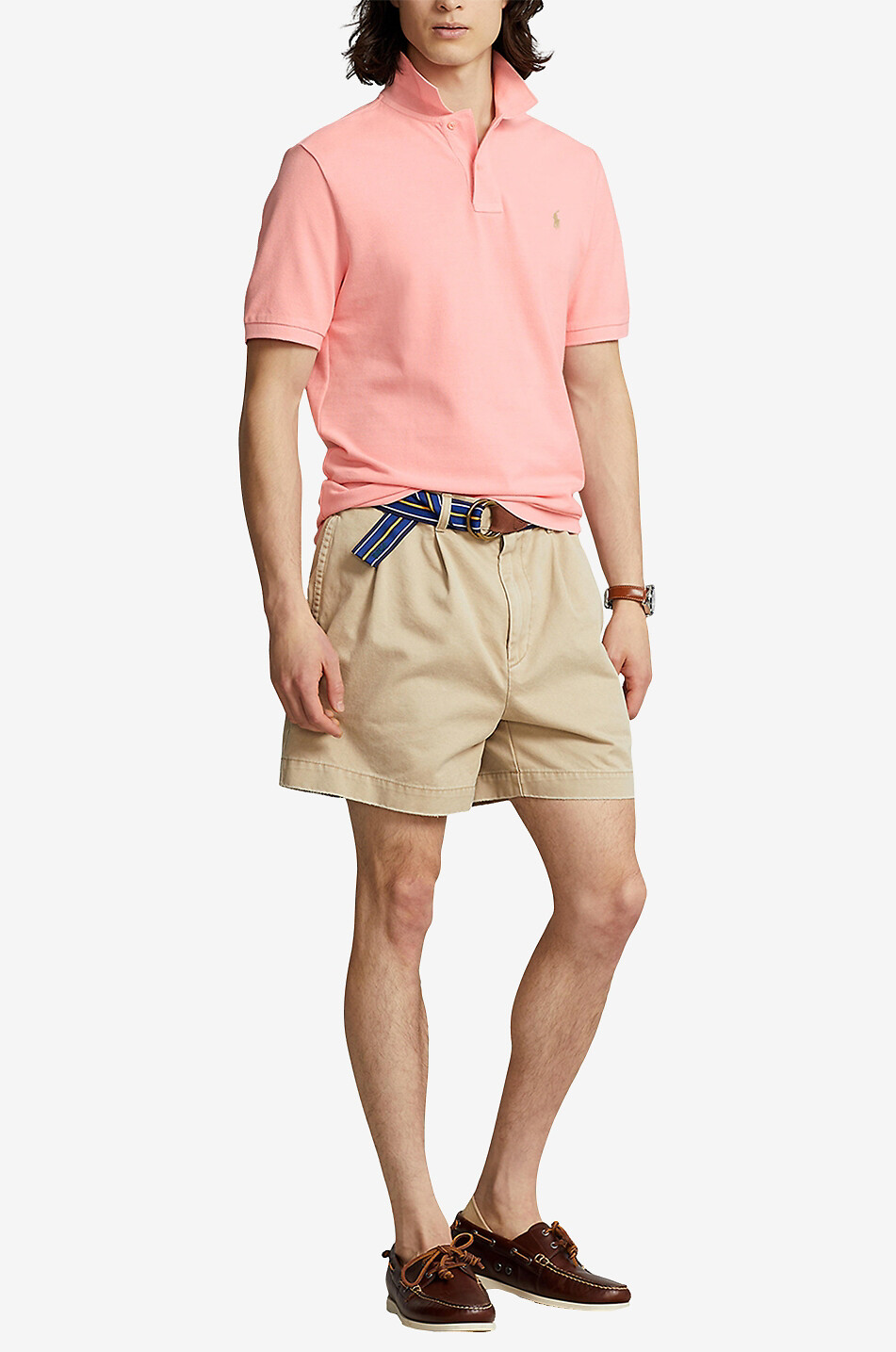 POLO RALPH LAUREN Kurzarm-Polohemd aus Baumwollpiqué Pony Herren HELLROSA 4