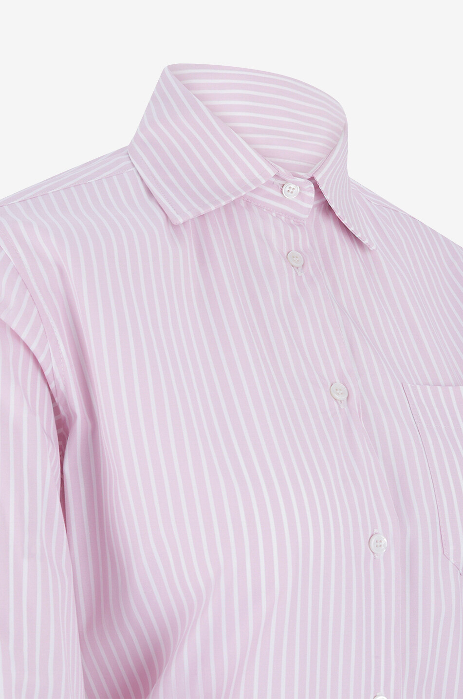 WEEKEND MAX MARA Gestreiftes Bio-Baumwollhemd Arpa Damen ROSA 3