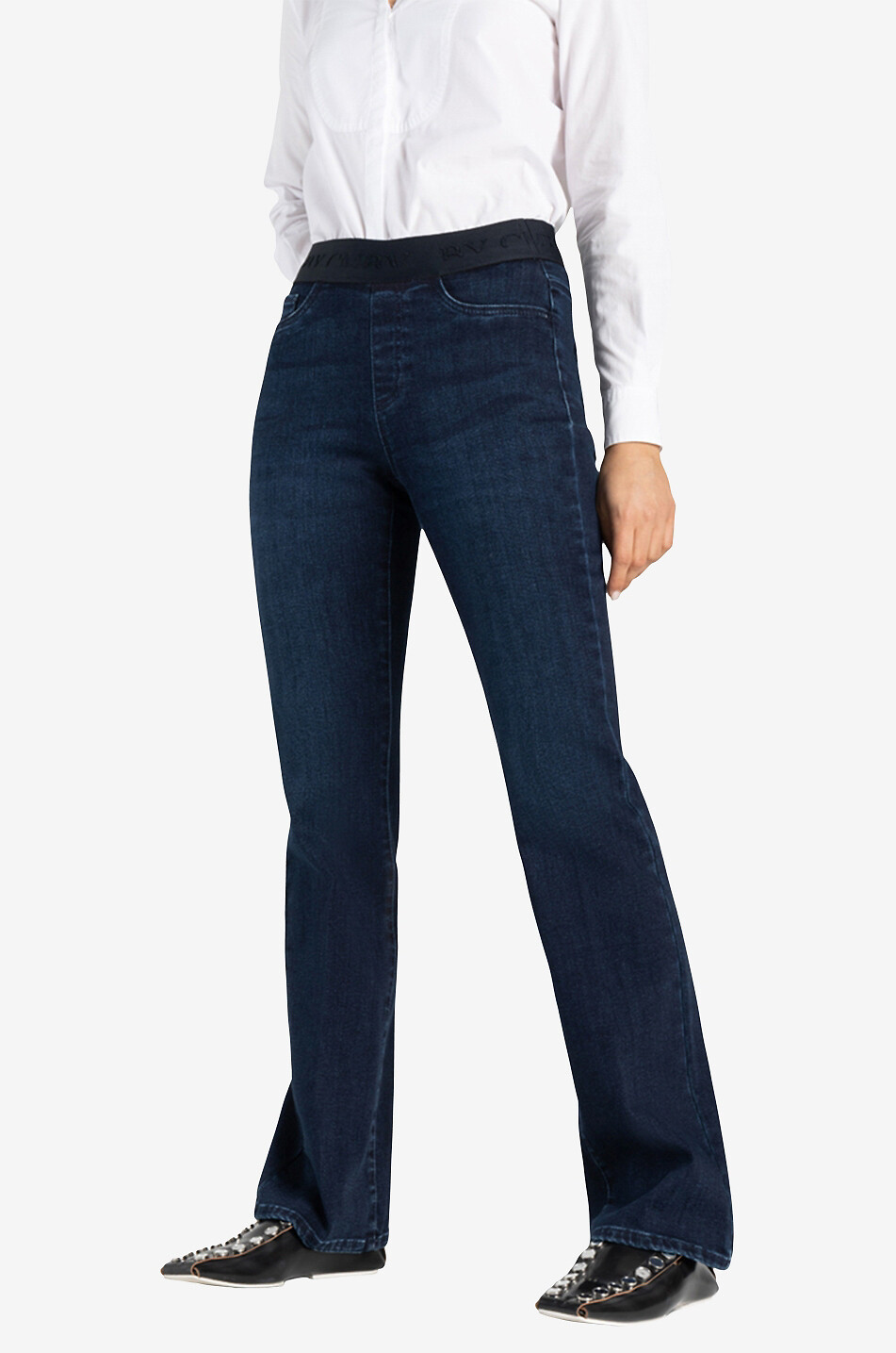 CAMBIO Ausgestellte Stretch-Jeans mit elastischem Bund Philia Damen BLAU 3
