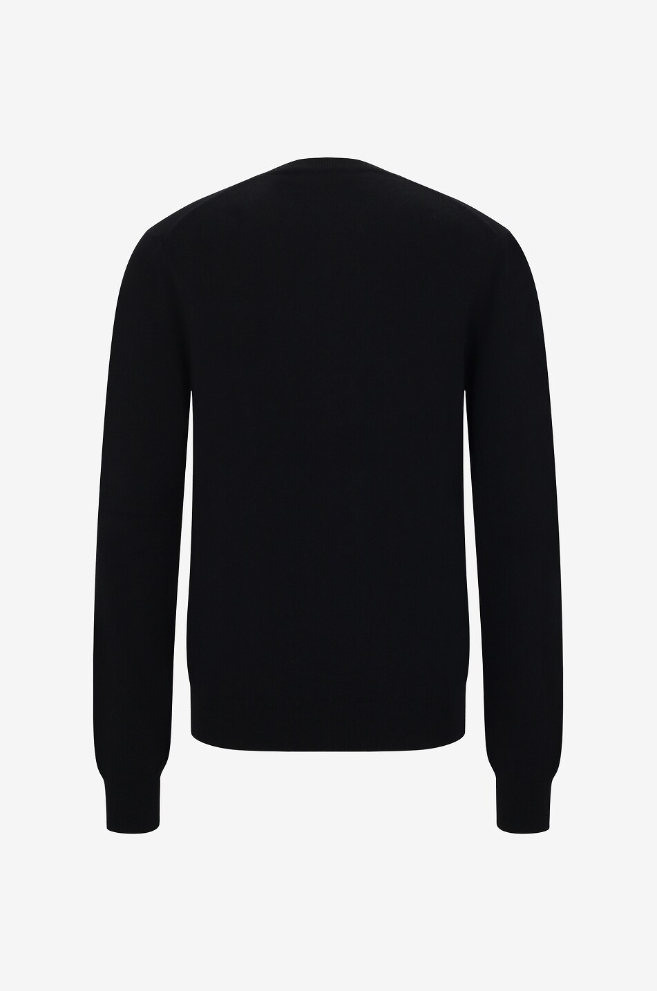 COMME DES GARCONS PLAY Red Heart fine wool V-neck jumper Men BLACK 2
