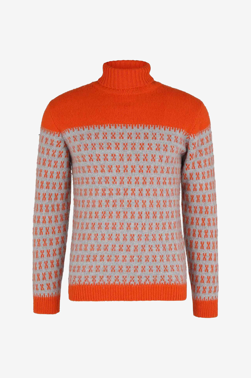 DANIELE FIESOLI Roll neck cashmere jumper Men MEDIUM ORANGE 1