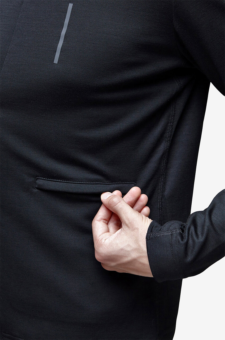 Berna training jacket in merino wool
