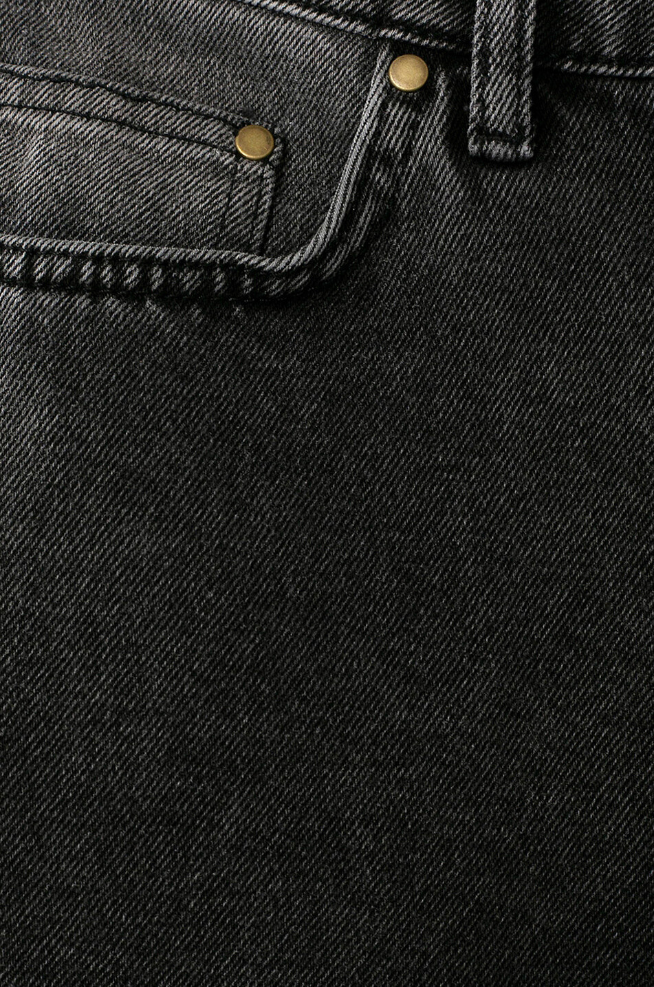 ROTATE BIRGER CHRISTENSEN Jean taille haute en coton bio Betty Castlerock Comb Femme NOIR 3