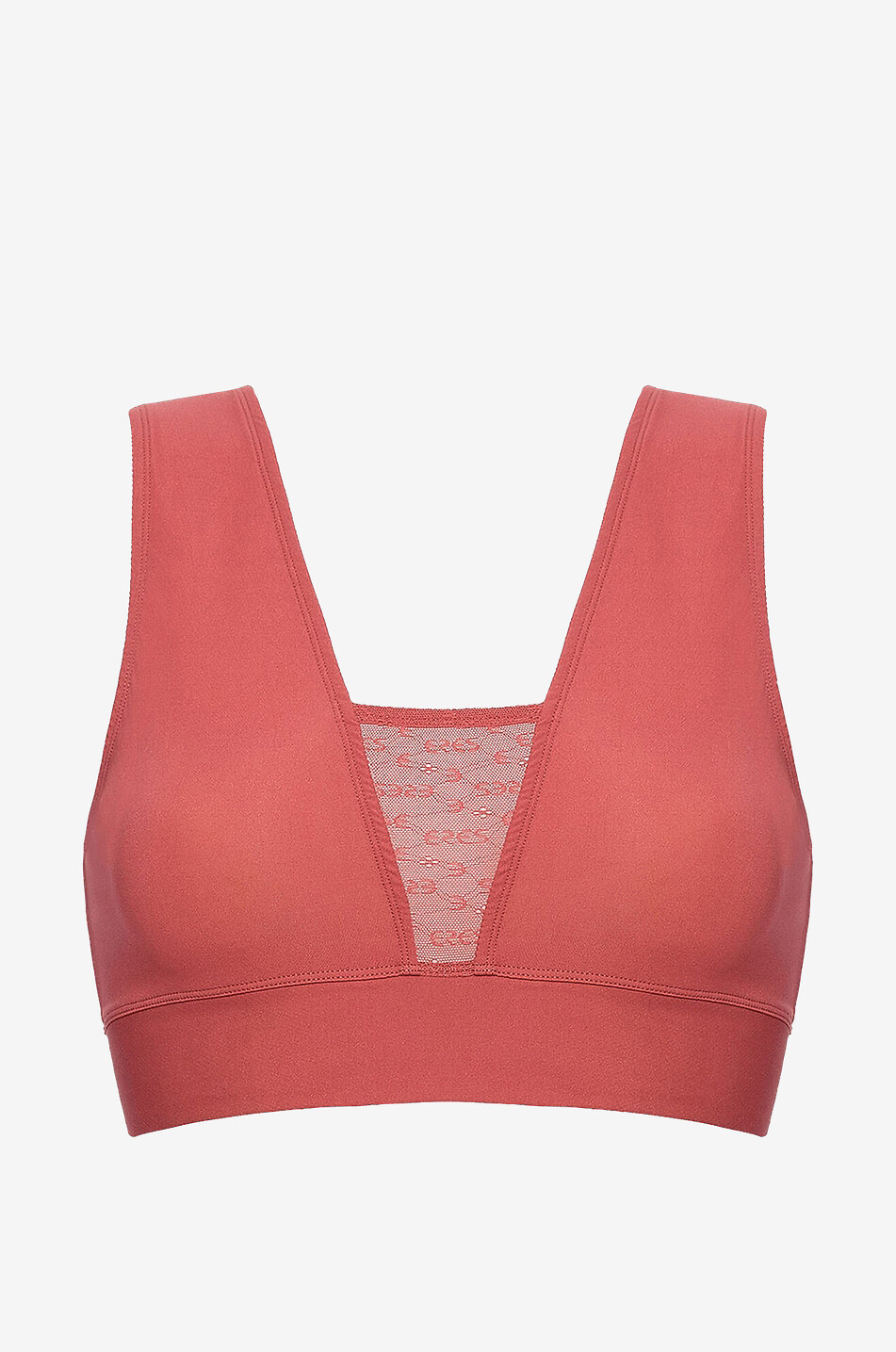 Victory lace adorned shelf bra