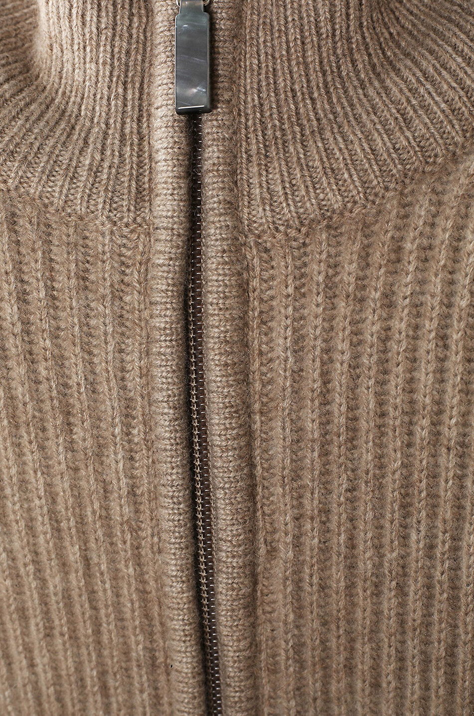GRAN SASSO Full-zip cashmere cardigan Men BROWN 3