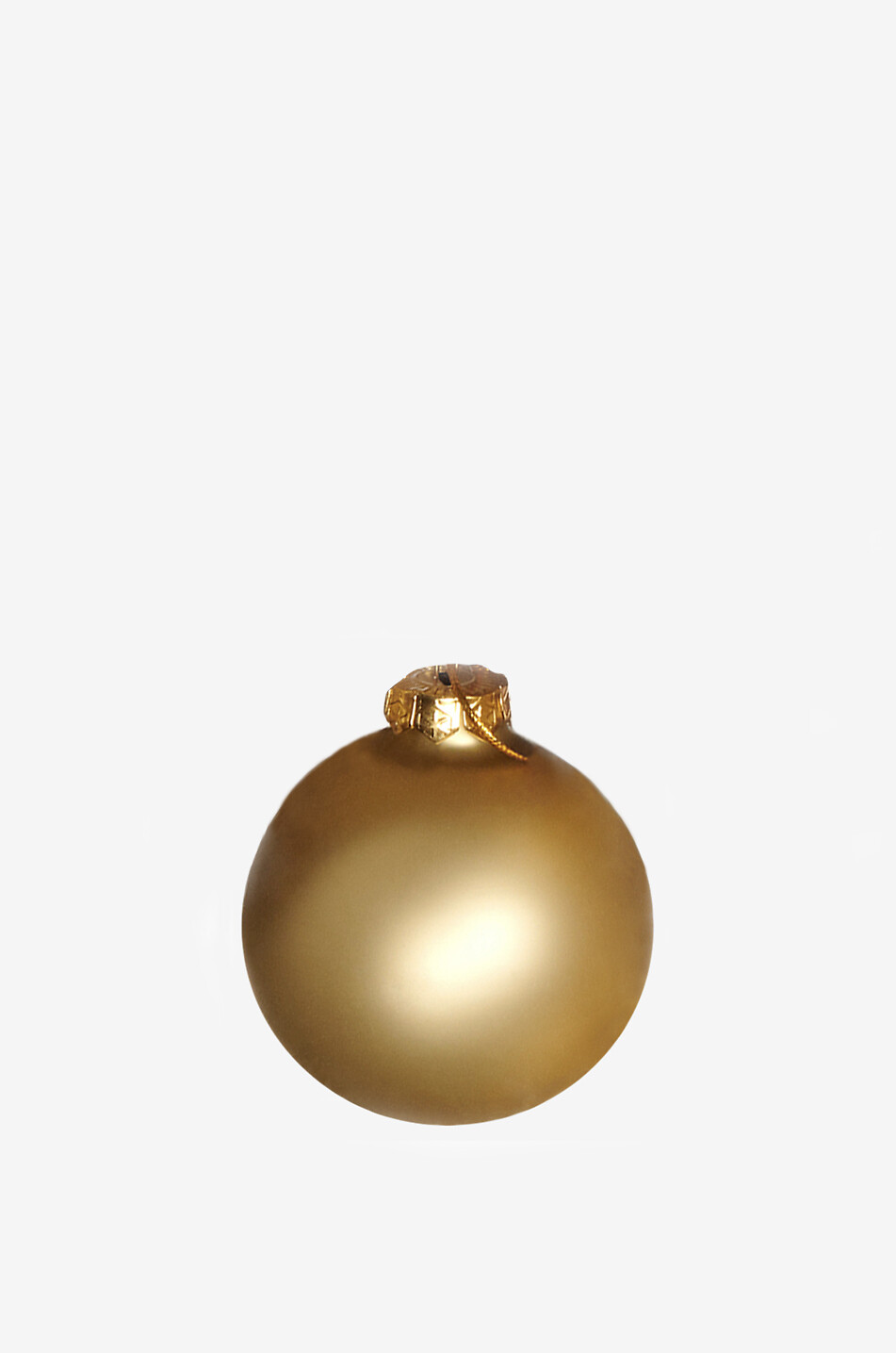 Matt-goldene Christbaumkugel