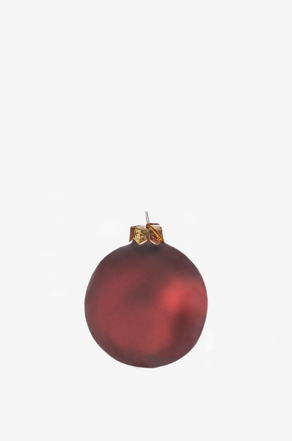 Matte red Christmas bauble