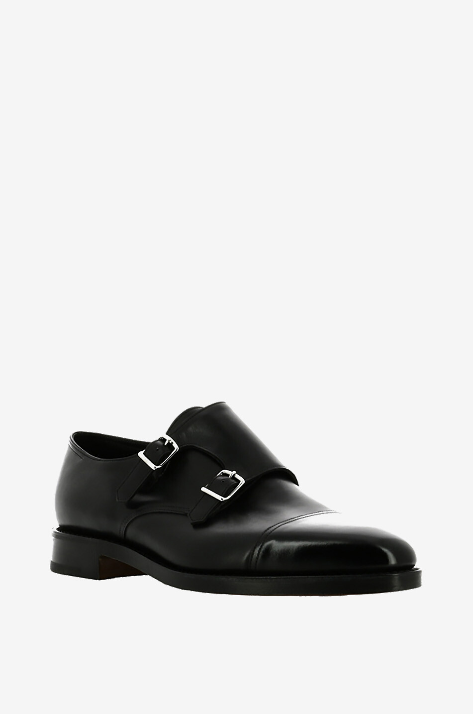 JOHN LOBB Mocassins à double boucle William Homme NOIR 1