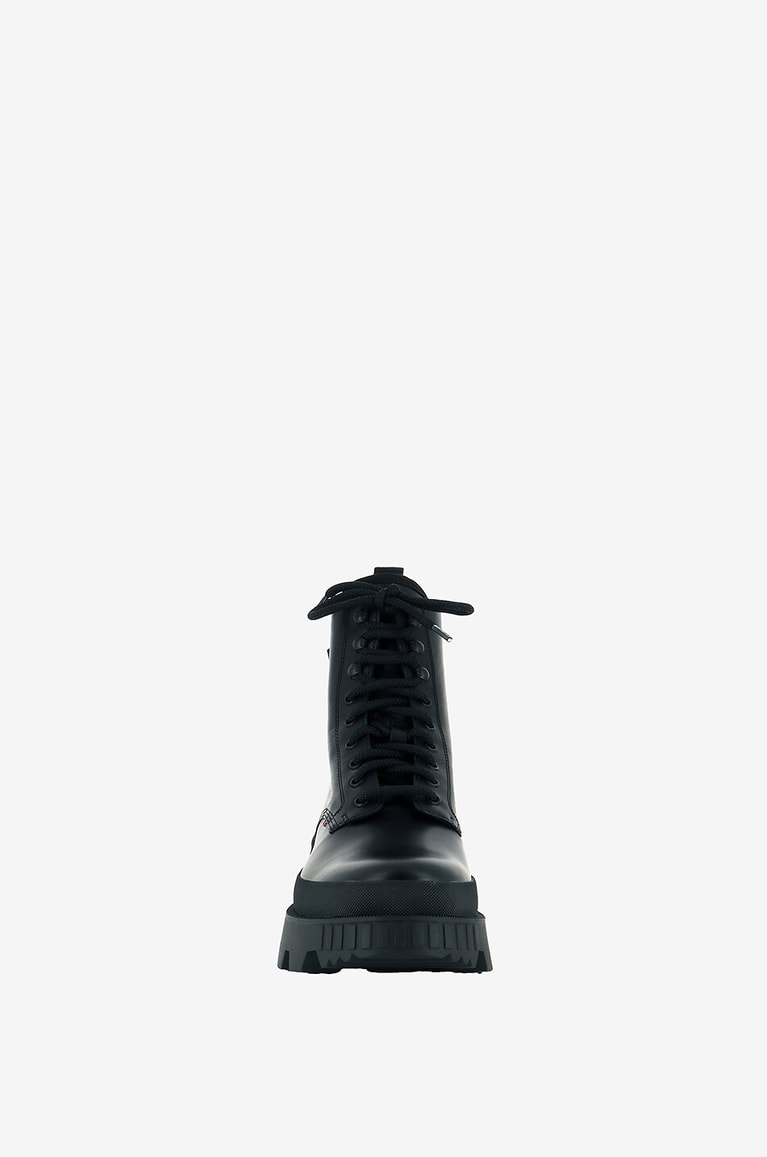 MONCLER Schnürstiefeletten aus Leder Mercurious Herren SCHWARZ 2