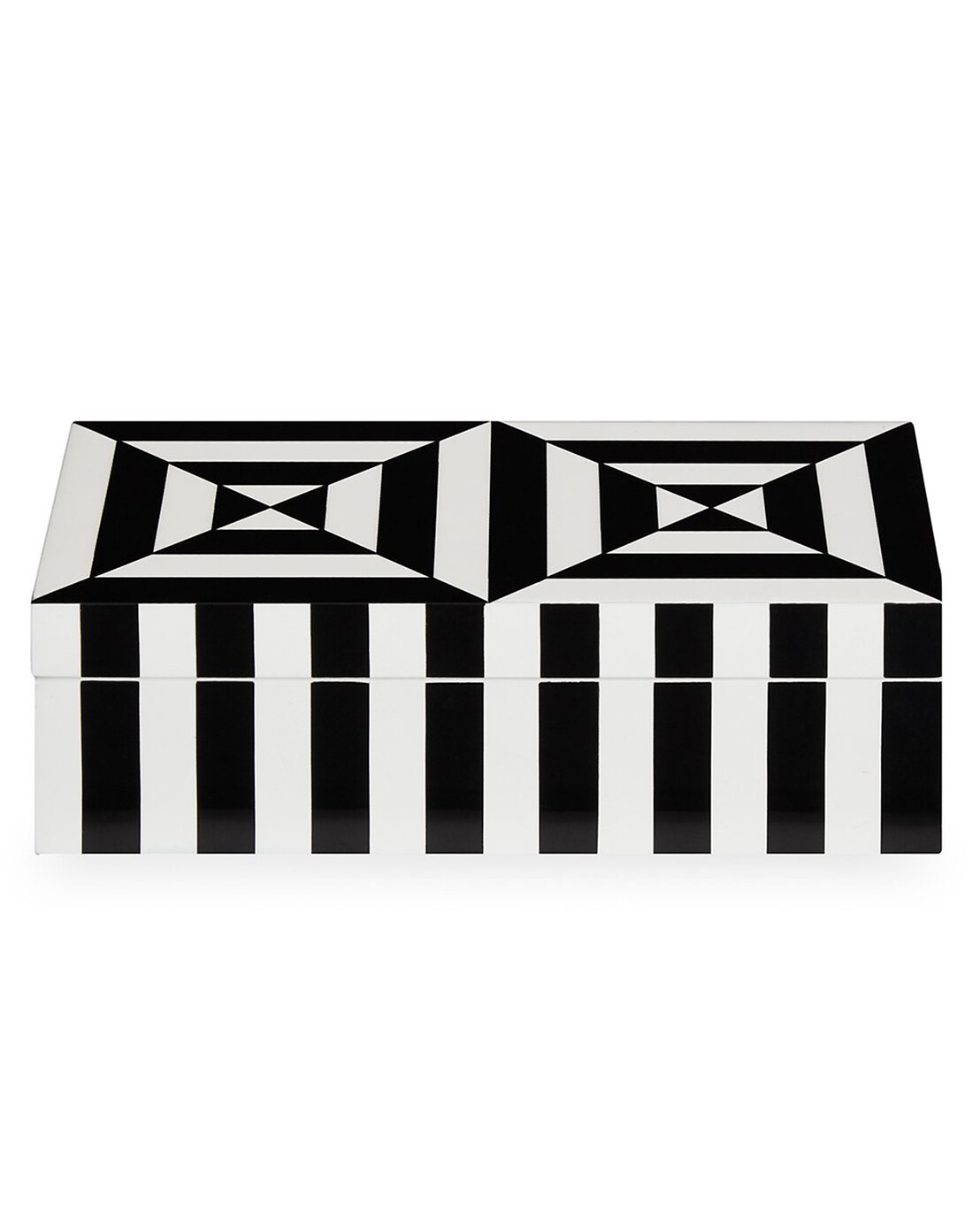 Boîte laquée décorative Op Art