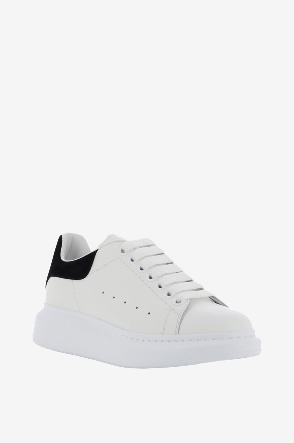 ALEXANDER McQUEEN Sneakers aus Leder und Wildleder Oversized Damen WEISS 1