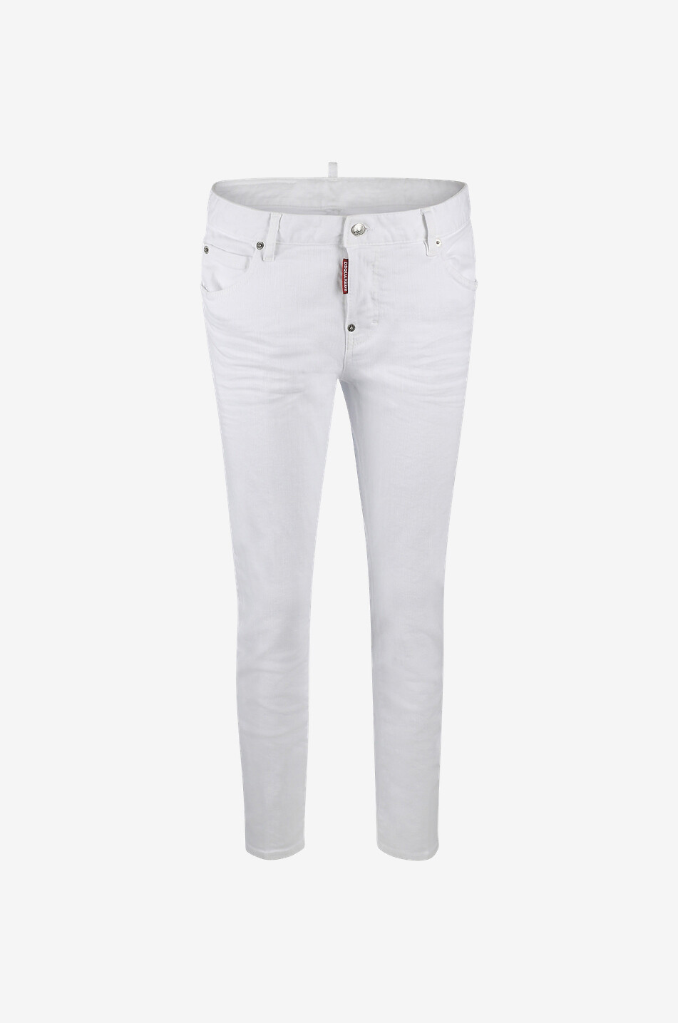 DSQUARED2 Slim-Fit-Jeans im Used-Look Damen WEISS 1