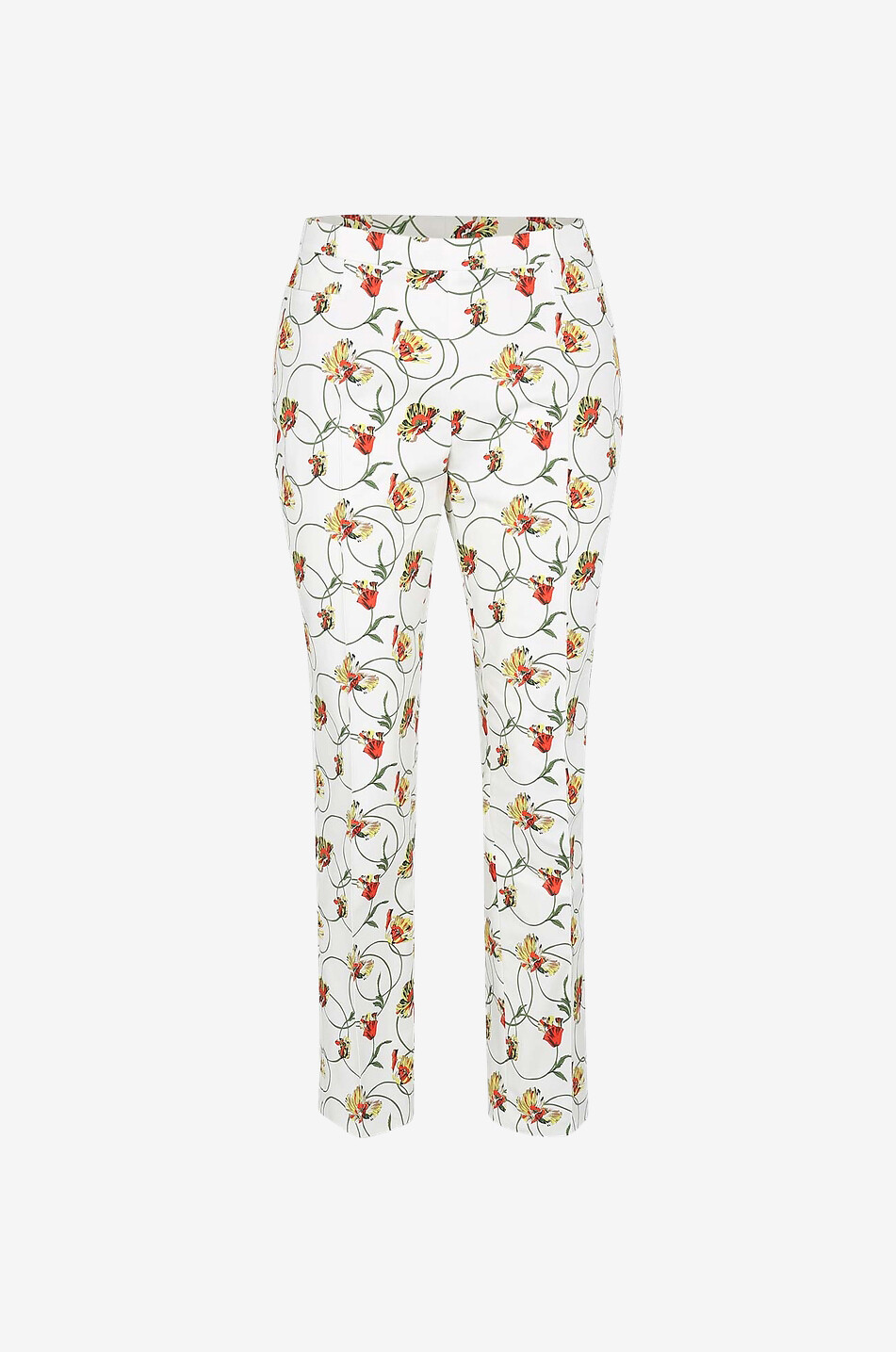 AKRIS PUNTO Slim-fit cotton-blend trousers Women Light beige 1