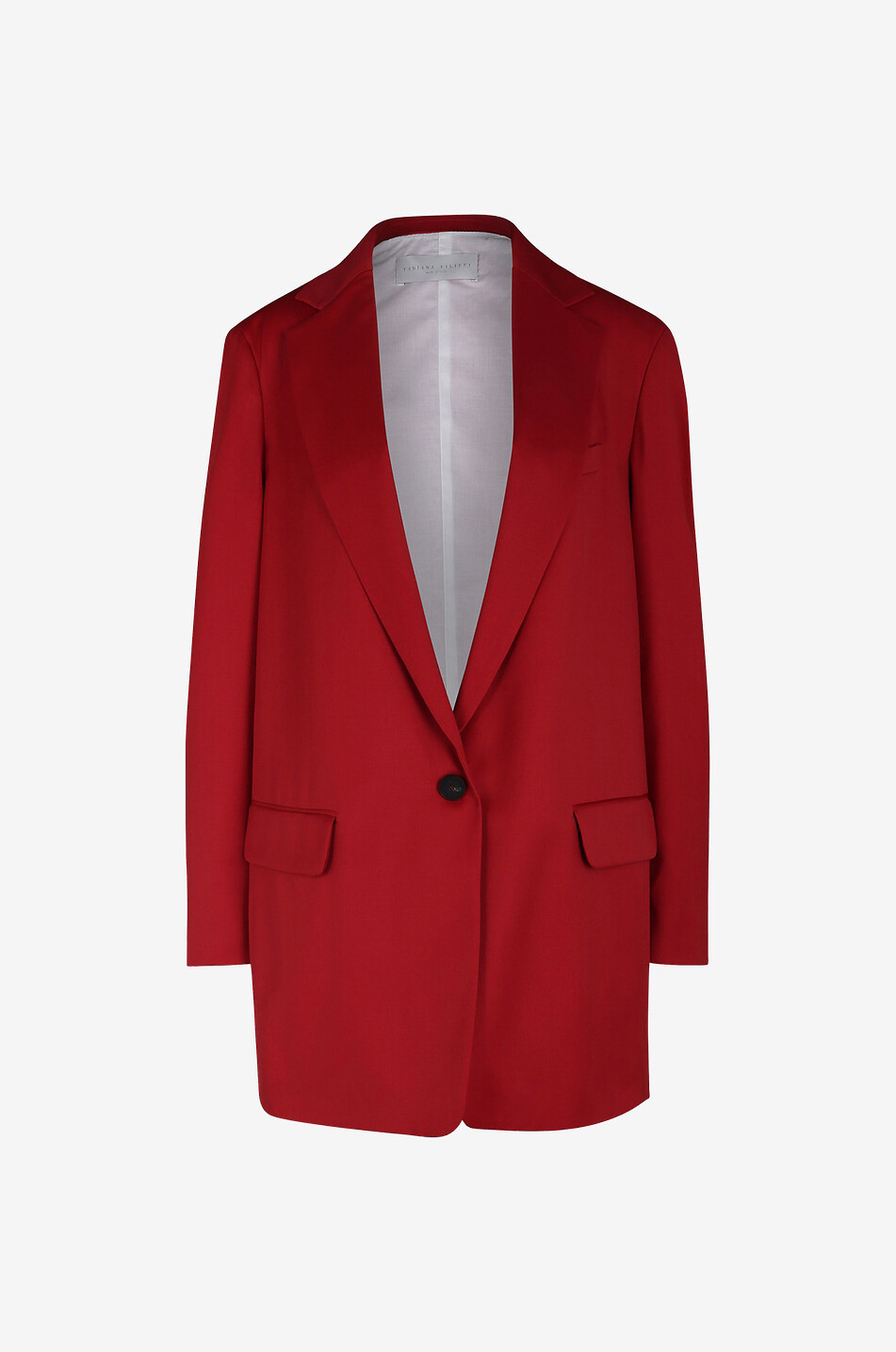 FABIANA FILIPPI Einreihiger fliessender Blazer Cool Wool Damen ROT 1