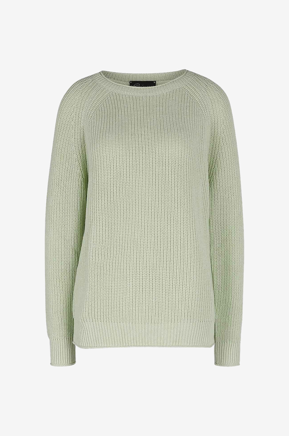 Baumwollpullover mit Rundhalsausschnitt