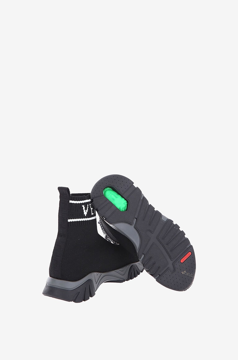 VERSACE Baskets chaussette enfant motif logo Garçon NOIR 4