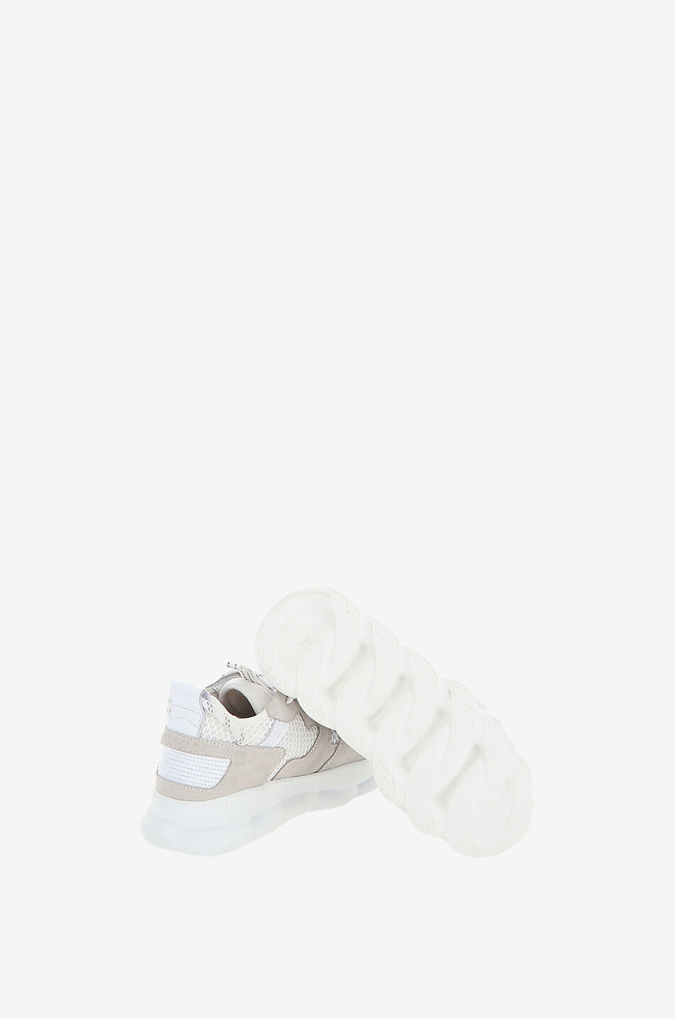 VERSACE Baskets multi-matière enfant Chain Reaction Fille BLANC CASSE 4