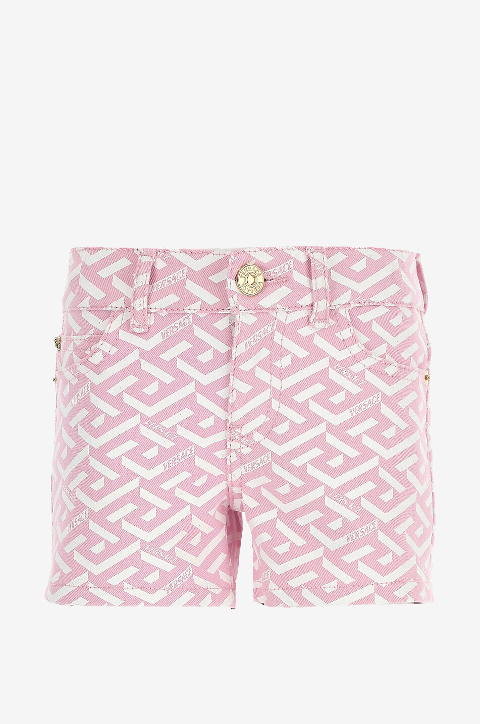 Mini-Jeansshorts mit Muster für Mädchen