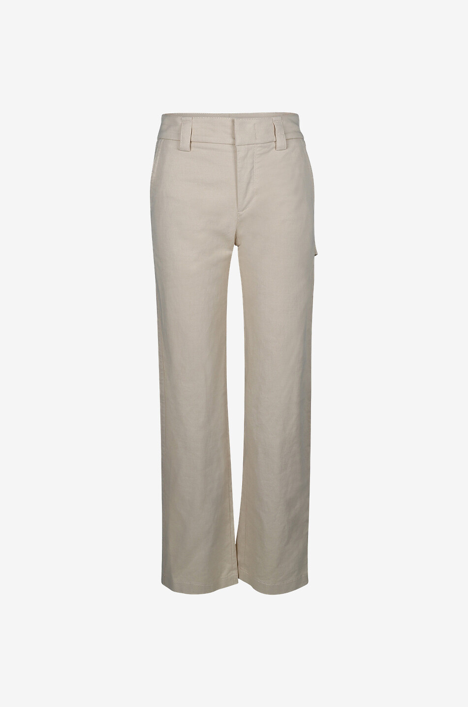 VINCE Utility-Hose aus Bio-Baumwolle und Wolle Damen Hellbeige 1