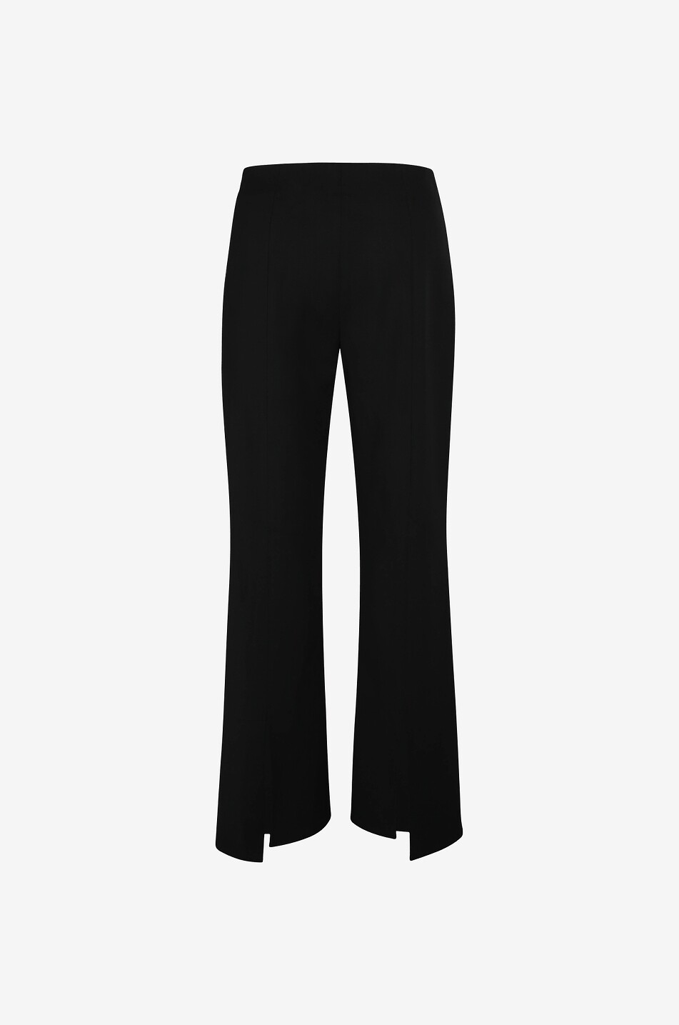 GANNI Straight-leg suiting trousers in wool blend twill Women BLACK 2