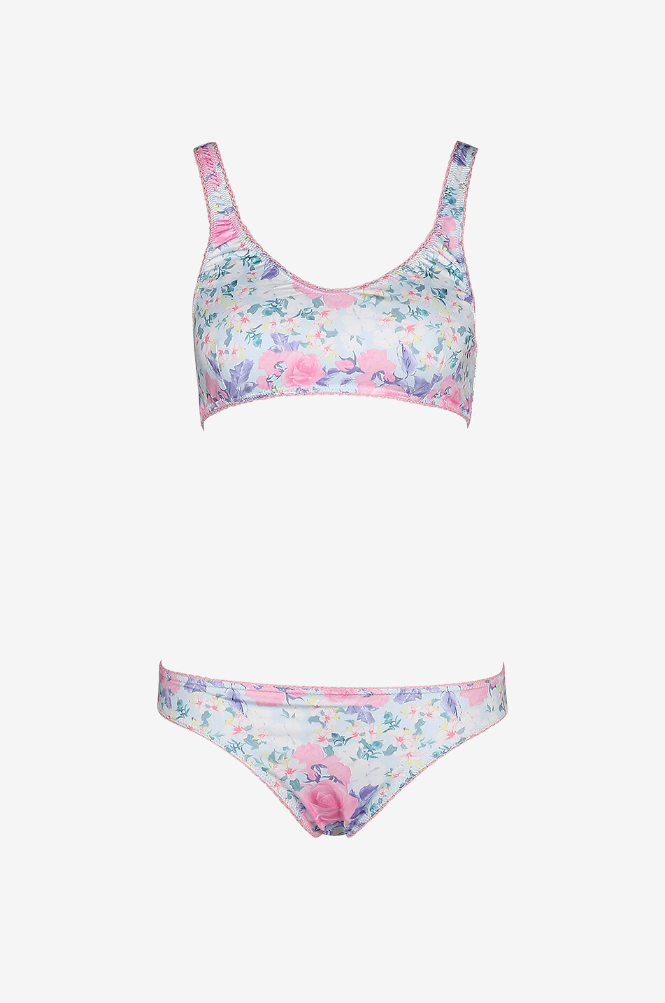 LOVESHACKFANCY Bellan printed two-piece swimsuit Women MULTI COLOURED 1